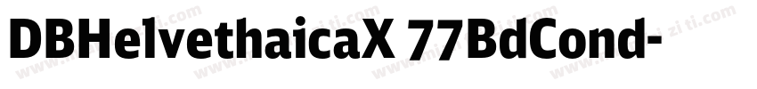 DBHelvethaicaX 77BdCond字体转换